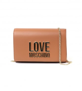 Love Moschino Saco de ombro castanho -26x16,5x16,5x8,5cm