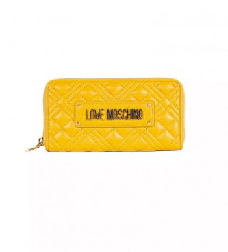 Love Moschino JC5600PP0DLA0410 carteira de mostarda -19,5cmx10x2cm
