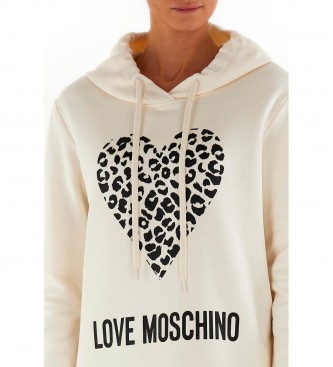 Love Moschino Vestido com capuz bege
