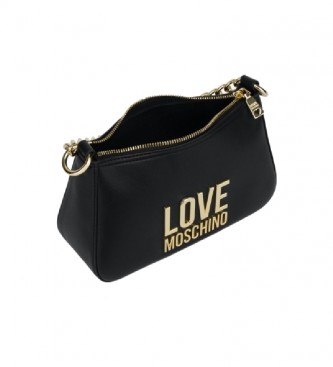Love Moschino Petit sac hobo avec logo en métal doré
