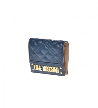 Love Moschino Navy Quilted Coin Purse