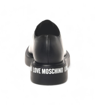 Love Moschino City40 Usnjeni mokasini črni