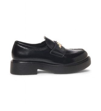 Love Moschino Mocasines de Piel City40 Cocco negro