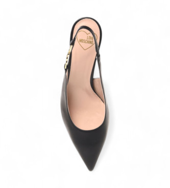 Love Moschino Chaussures en cuir Spillo70 noir