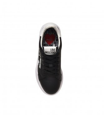 Love Moschino Sneakers in pelle Vitello nera