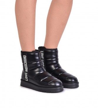 Love Moschino Winter30 botas de tornozelo pretas