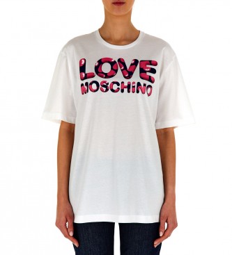 Love Moschino Maglietta bianca con logo
