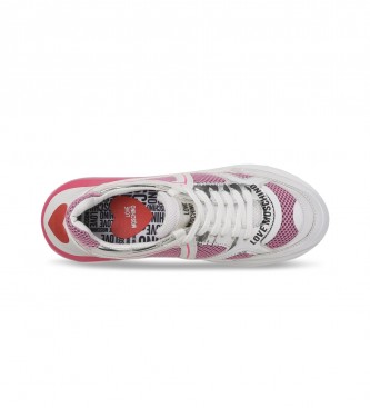 Love Moschino Superheat Sneakers with White Degrad Stitching