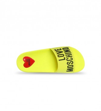 Love Moschino Chinelos de dedo Amarelo básico