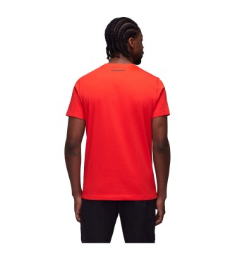 Mammut T-shirt com logtipo Core vermelho