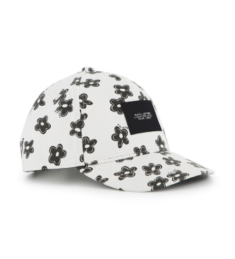 Marc Jacobs Floral print cap black, white