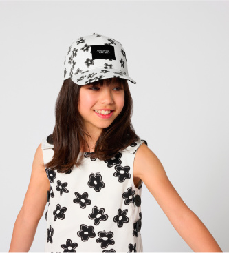 Marc Jacobs Floral print cap black, white