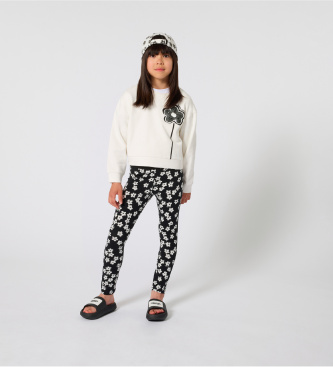 Marc Jacobs Leggings floreados negro