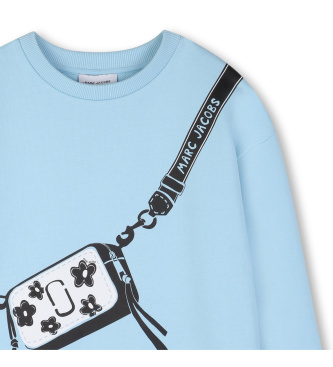 Marc Jacobs Niebieska bluza z nadrukiem