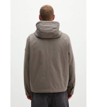 Marc O'Polo Giacca con cappuccio rimovibile marrone