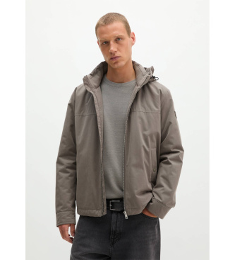 Marc O'Polo Giacca con cappuccio rimovibile marrone
