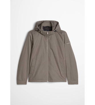 Marc O'Polo Giacca con cappuccio rimovibile marrone