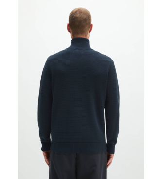 Marc O'Polo Cardigan regular Fabricado com algodão ecológico certificado marinho
