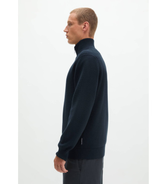 Marc O'Polo Cardigan regular Fabricado com algodão ecológico certificado marinho