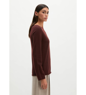 Marc O'Polo Jersey de malha slim grená