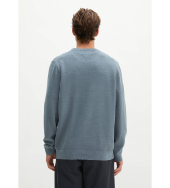 Marc O'Polo Jersey regular de piqué de algodão ecológico azul