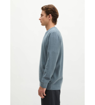 Marc O'Polo Jersey regular de piqué de algodão ecológico azul