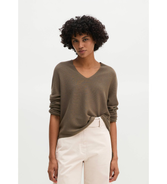 Marc O'Polo Jersey relaxado sem costuras taupe