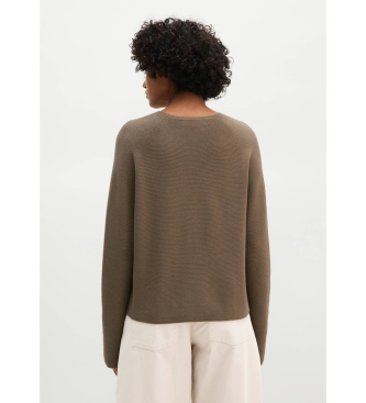 Marc O'Polo Jersey relaxado sem costuras taupe