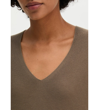 Marc O'Polo Jersey relaxado sem costuras taupe