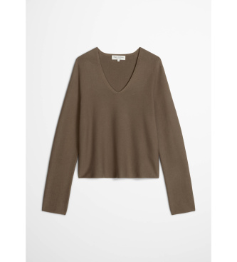 Marc O'Polo Jersey relaxado sem costuras taupe