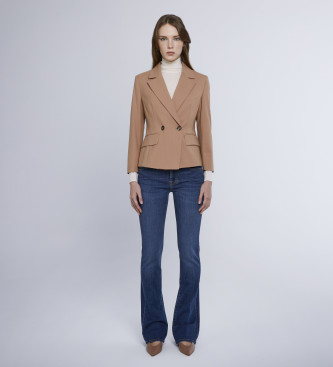 Marella Bruine blazer met thema