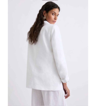 Marella Blazer de lino puro Mlssauna blanco