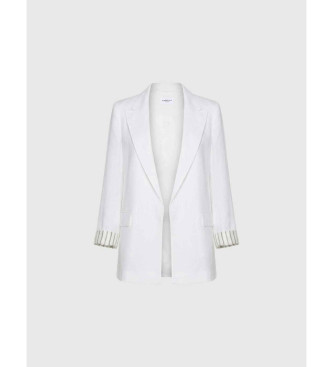 Marella Blazer de lino puro Mlssauna blanco