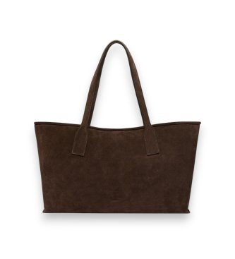 Marella Bolsa de Couro Mlaecru castanho