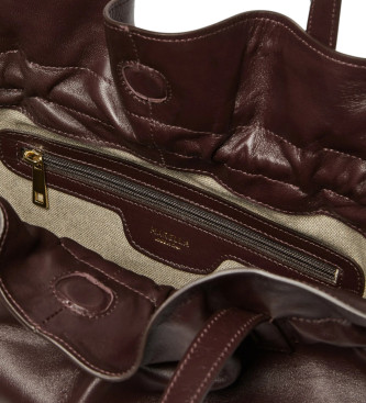 Marella Brązowa bordowa torba Impatto