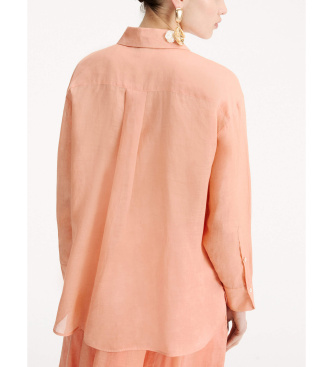 Marella Camisa de ramio coral