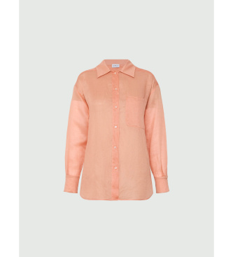Marella Camisa de ramio coral