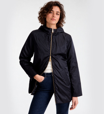Marella Giacca con mantellina in lana Sancella blu marino