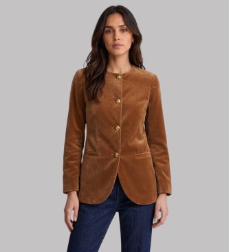 Marella Giacca di velluto Mlscorone marrone