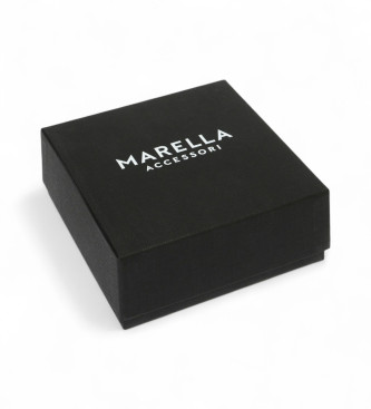 Marella Brown leather belt with gold-coloured buckle