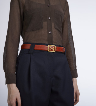 Marella Brown Salpa Leather Belt