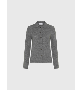 Marella Kaschmirmischung Strickjacke Quero grau