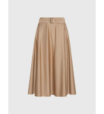 Marella Saia de cetim em cetim de algod�o el�stico repelente de �gua Mlltappeto bege