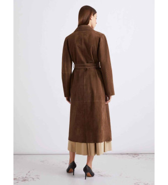 Marella Gabardina de camur�a Mlloblare castanha