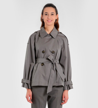 Marella Grijze Remote trenchcoat