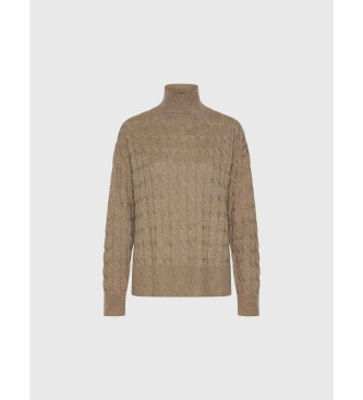 Marella Kaschmir-Rollkragenpullover Aereo braun