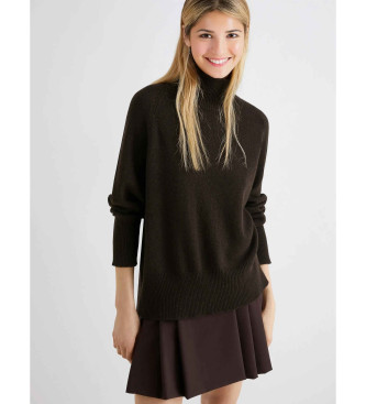 Marella Camisola oversize castanha de l e caxemira Ismaele