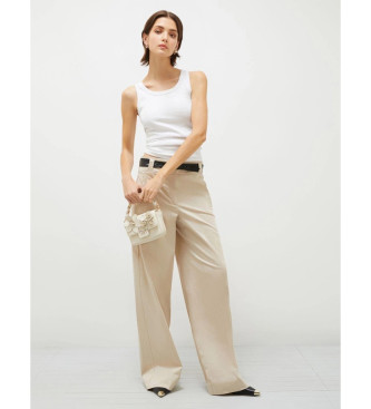 Marella Pantalon en satin Soraia beige