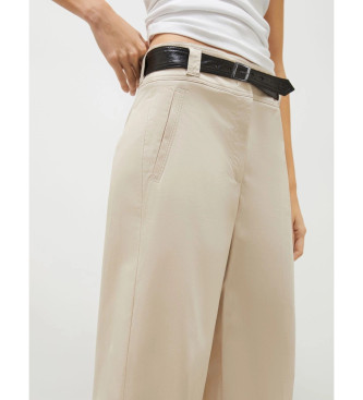 Marella Pantaln de raso Soraia beige