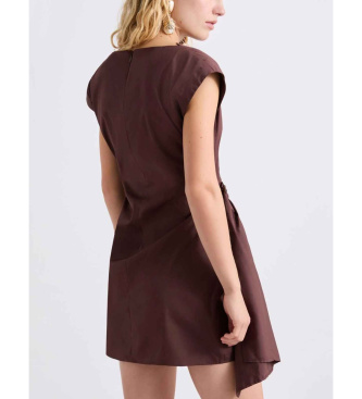 Marella Mini-robe drap�e marron